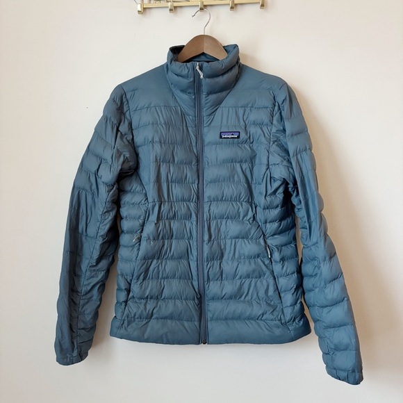 Patagonia Men's Down Sweater Jacket Small Blue Grey - Picture 12 of 12